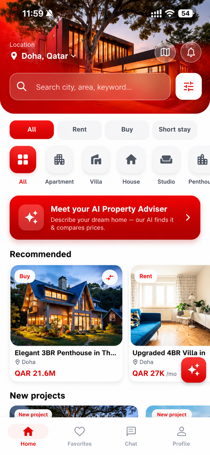 Qatar Nest mobile app